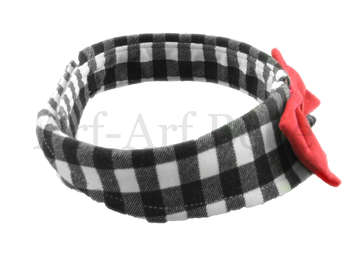 Checkered "Bow-Wow" Bow